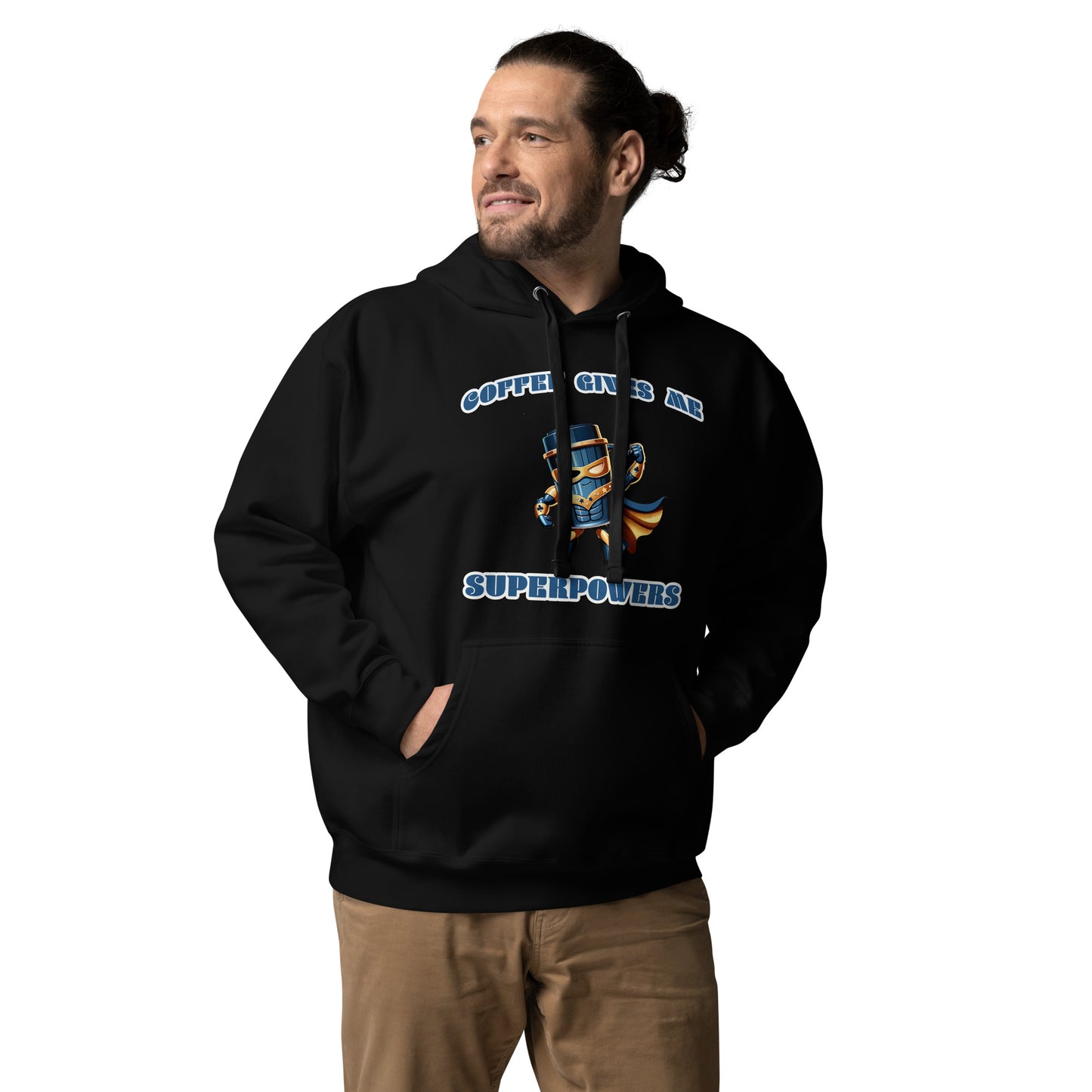 Men's Coffee Superhero Hoodie