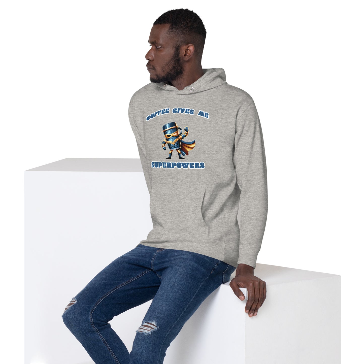 Men's Coffee Superhero Hoodie