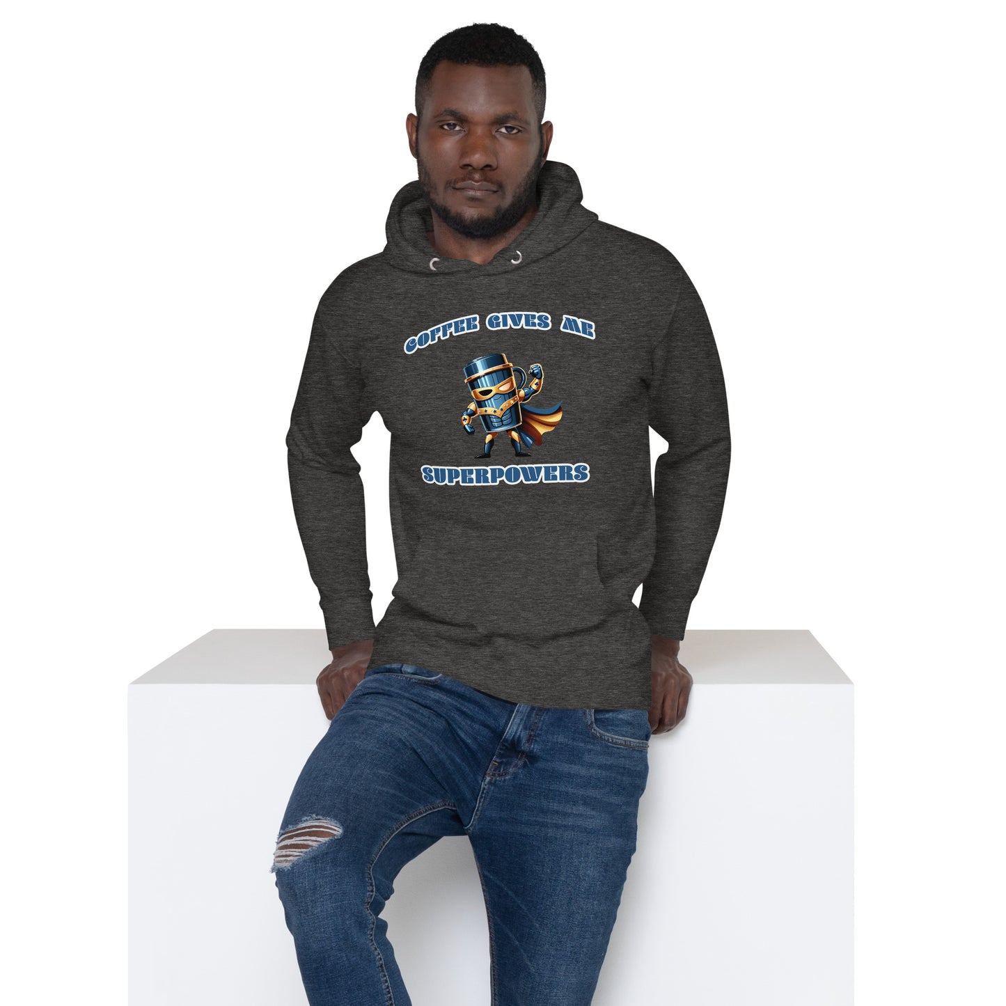 Men's Coffee Superhero Hoodie