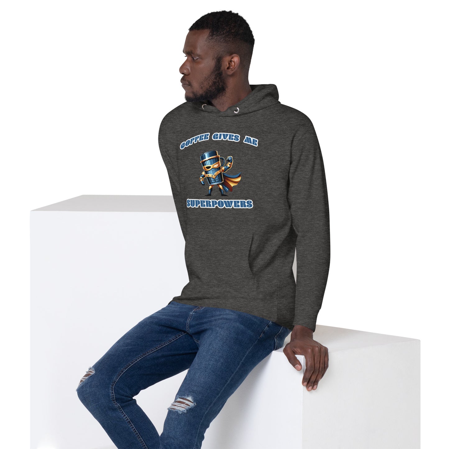 Men's Coffee Superhero Hoodie