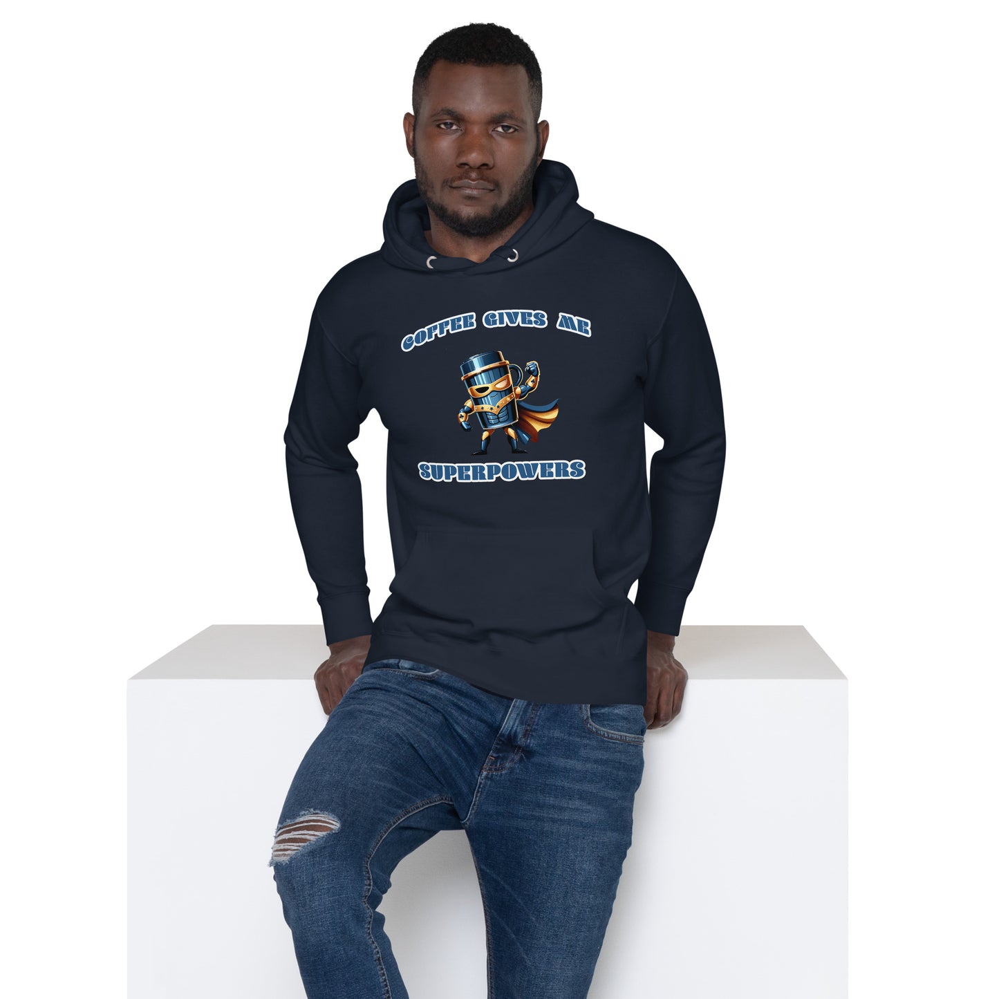 Men's Coffee Superhero Hoodie
