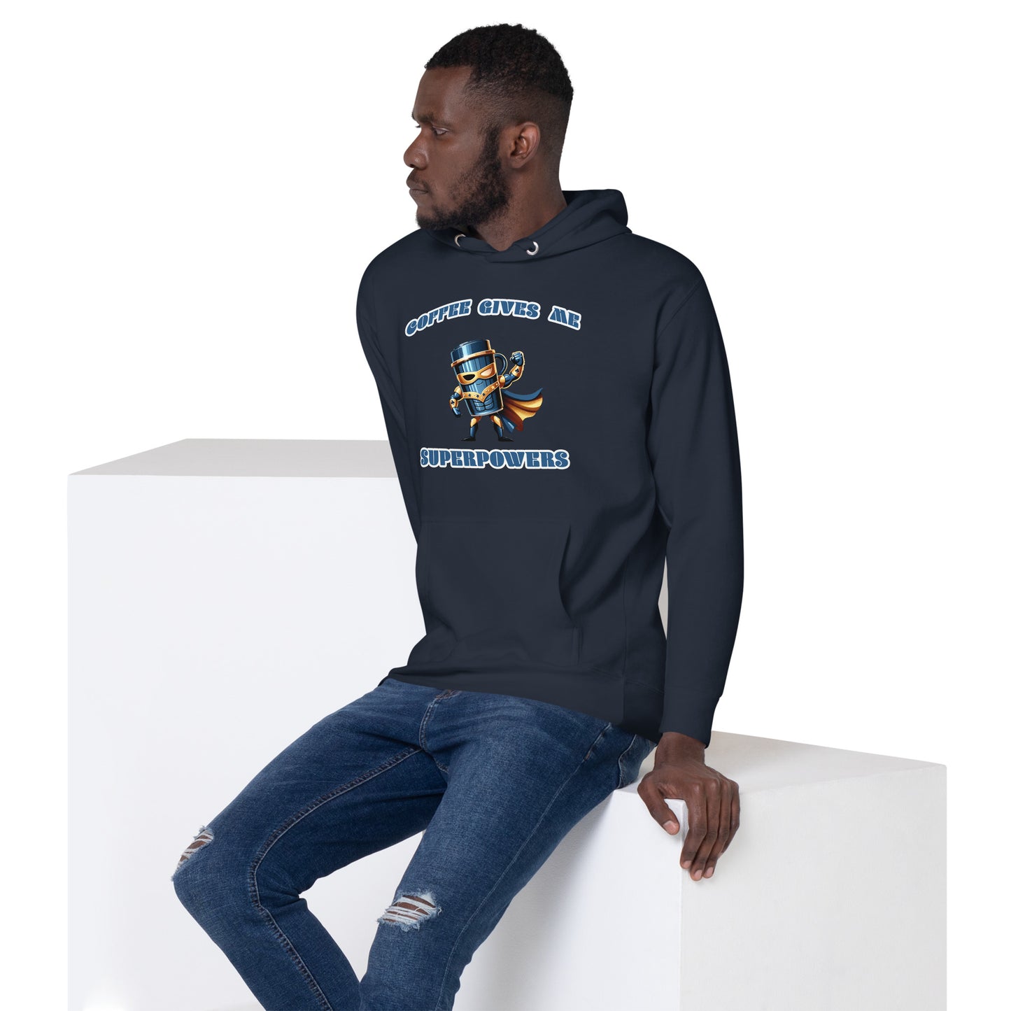 Men's Coffee Superhero Hoodie